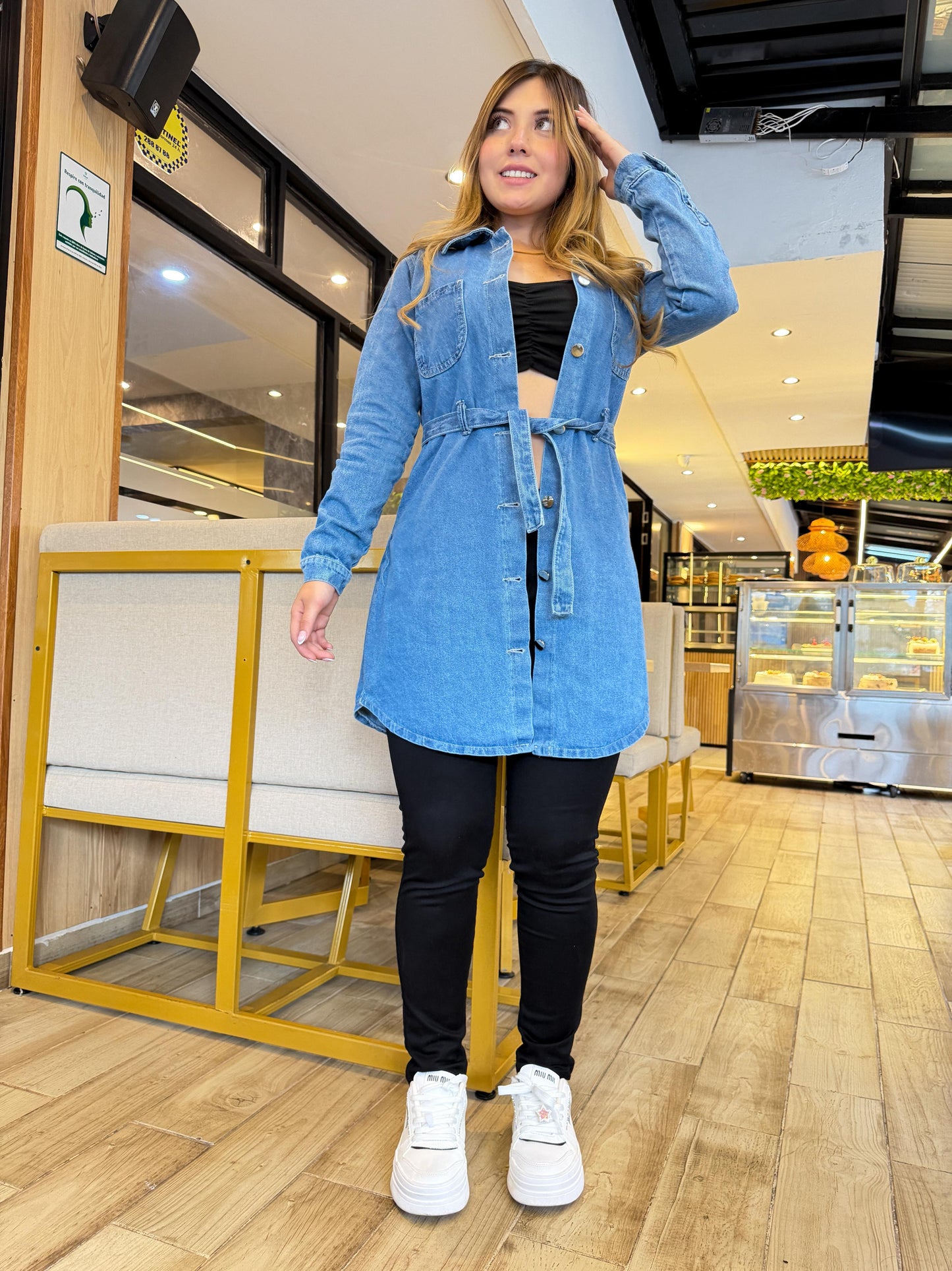 Gaban vestido Denim Tono claro
