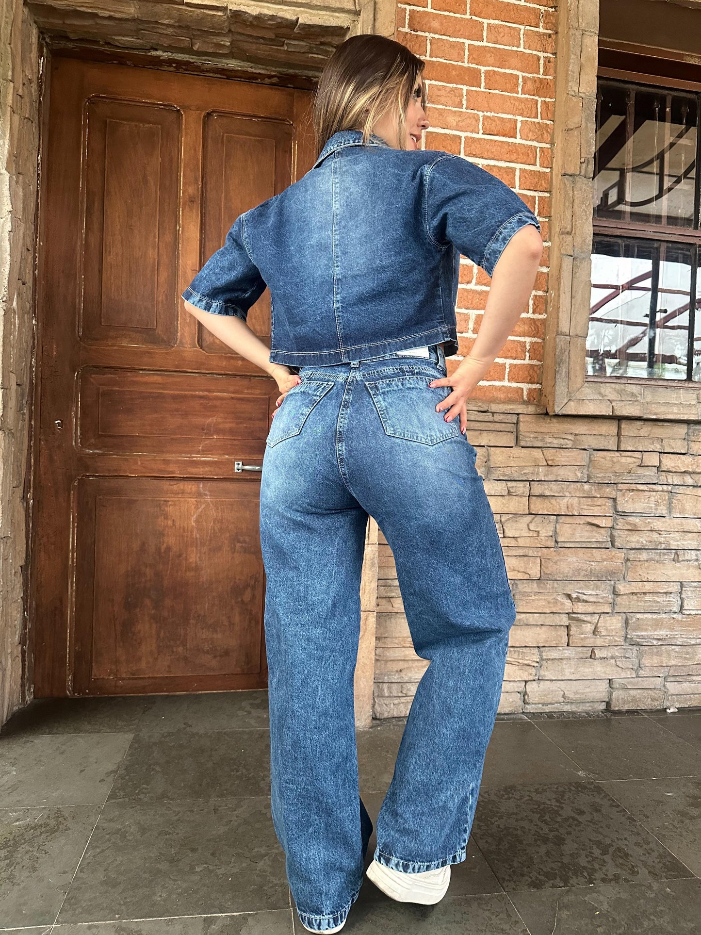 Set wide leg+ camisa clásica