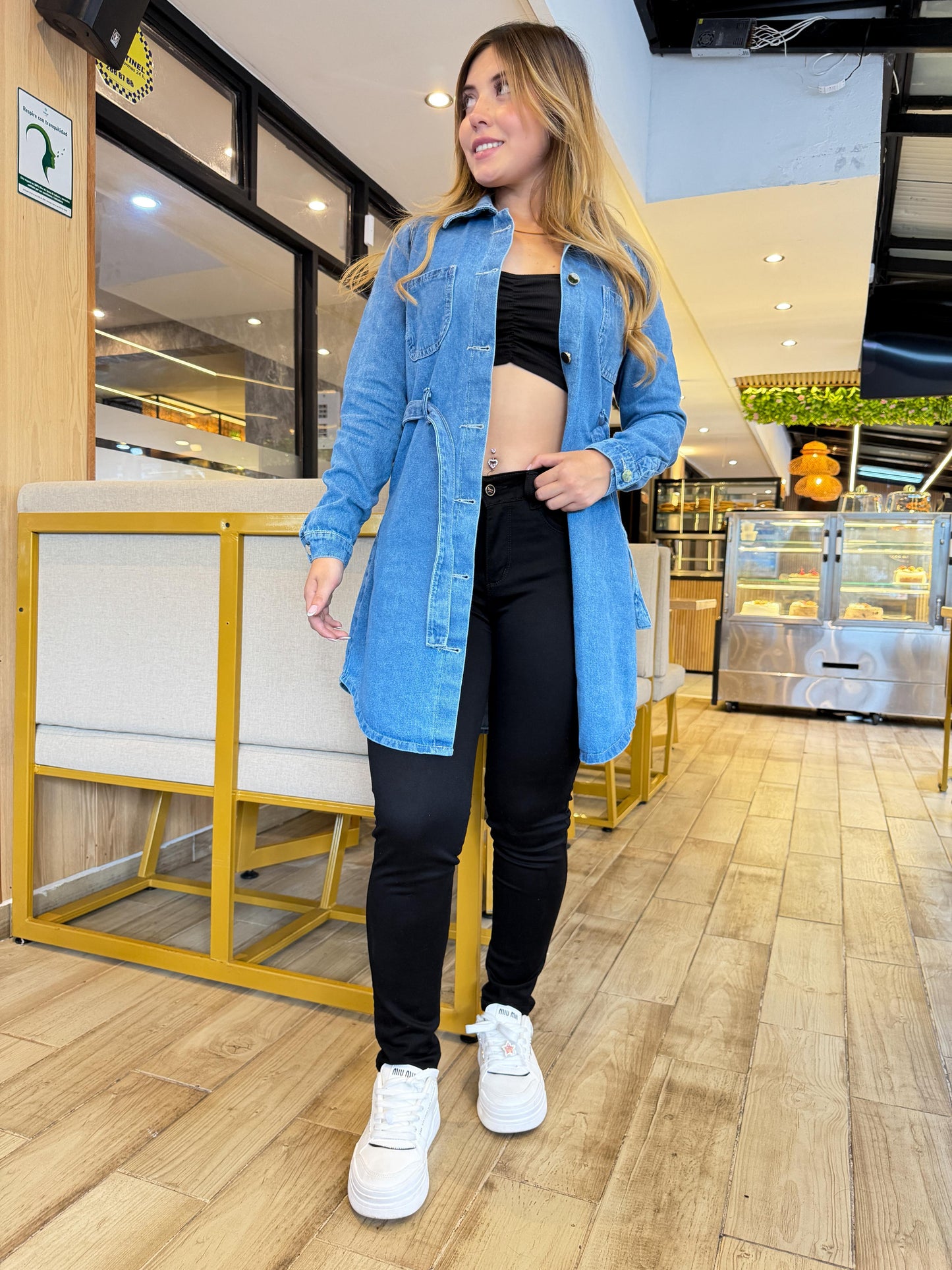 Gaban vestido Denim Tono claro