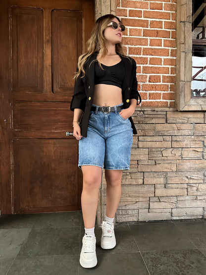 Jort mujer tono azul claro