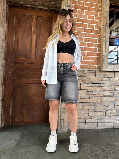 Jort mujer tono gris