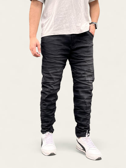Jean slim clásico tono gris humo para hombre
