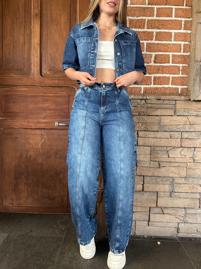 Set wide leg+ camisa clásica