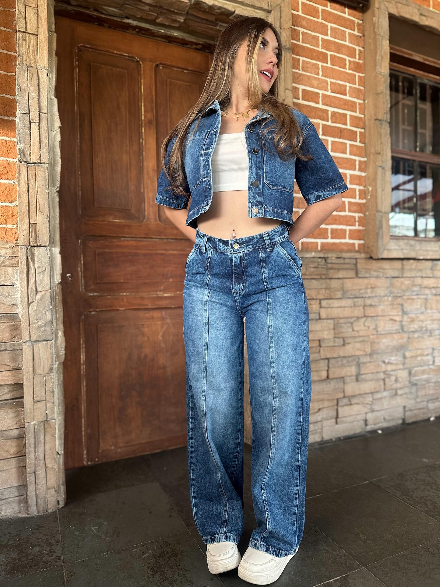 Set wide leg+ camisa clásica