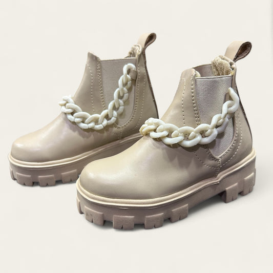 Botas beige niña