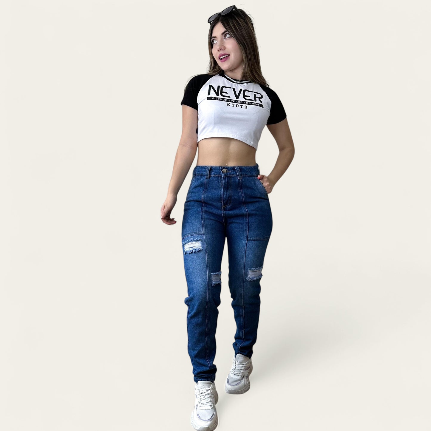 Pack jeans boyfriend + camiseta basica