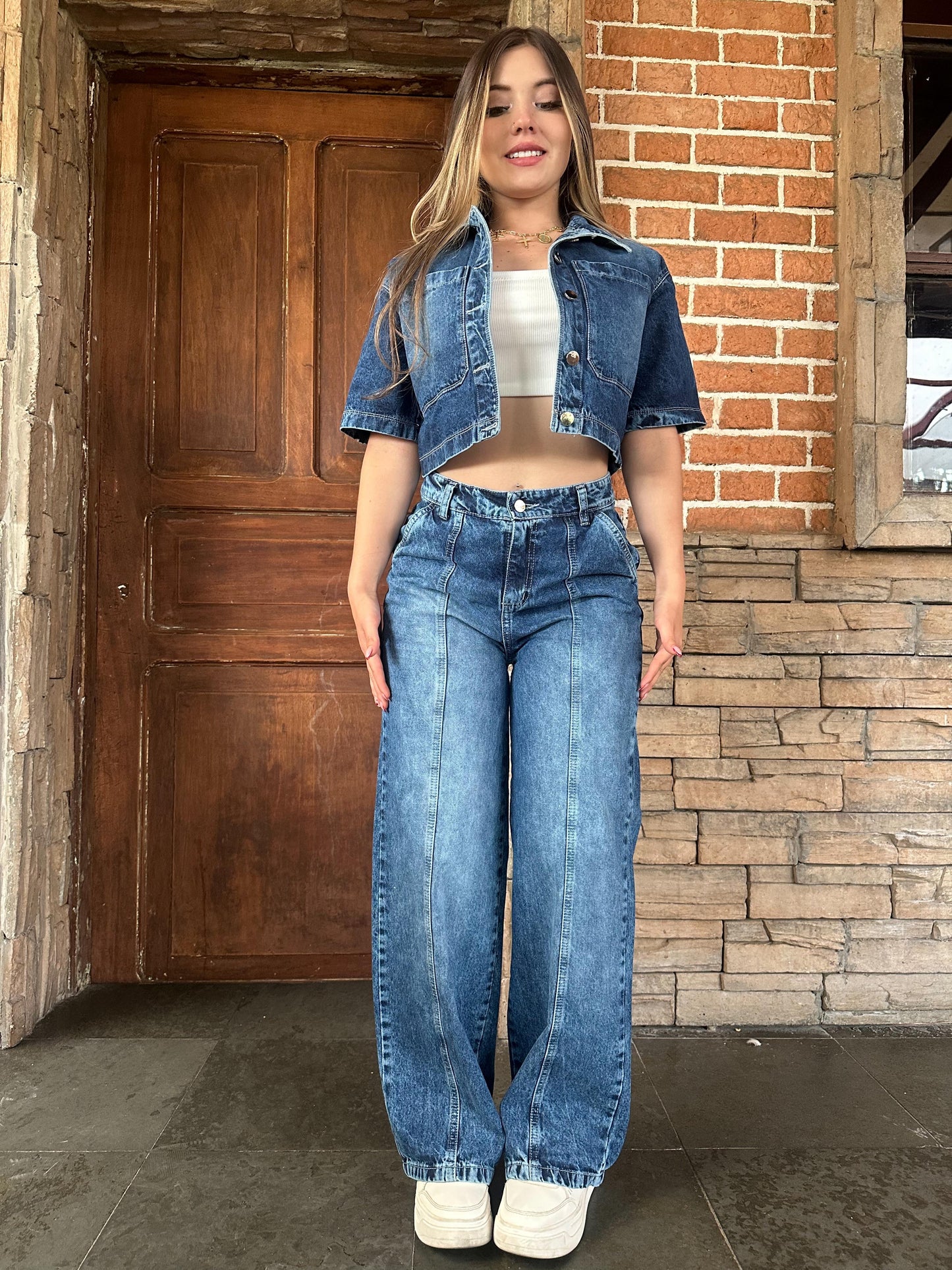 Set wide leg+ camisa clásica