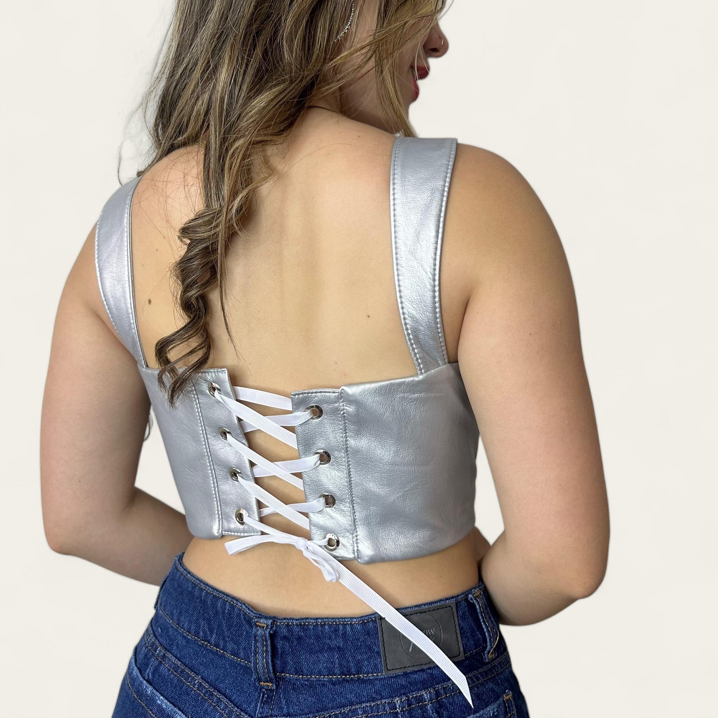 Corset efecto cuero