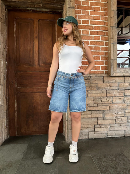 Jort mujer tono azul claro