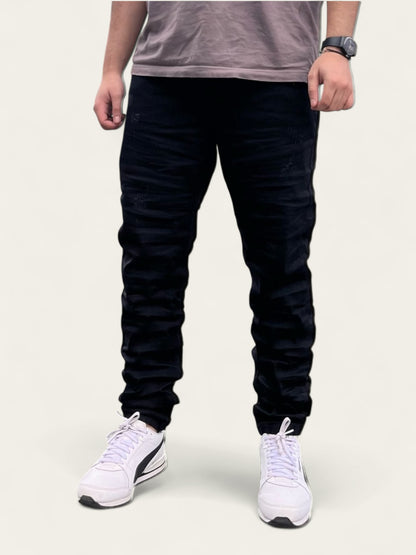 Jean slim clásico tono negro para hombre