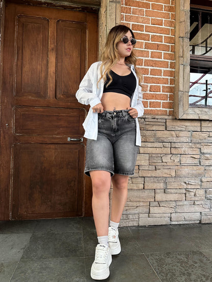 Jort mujer tono gris