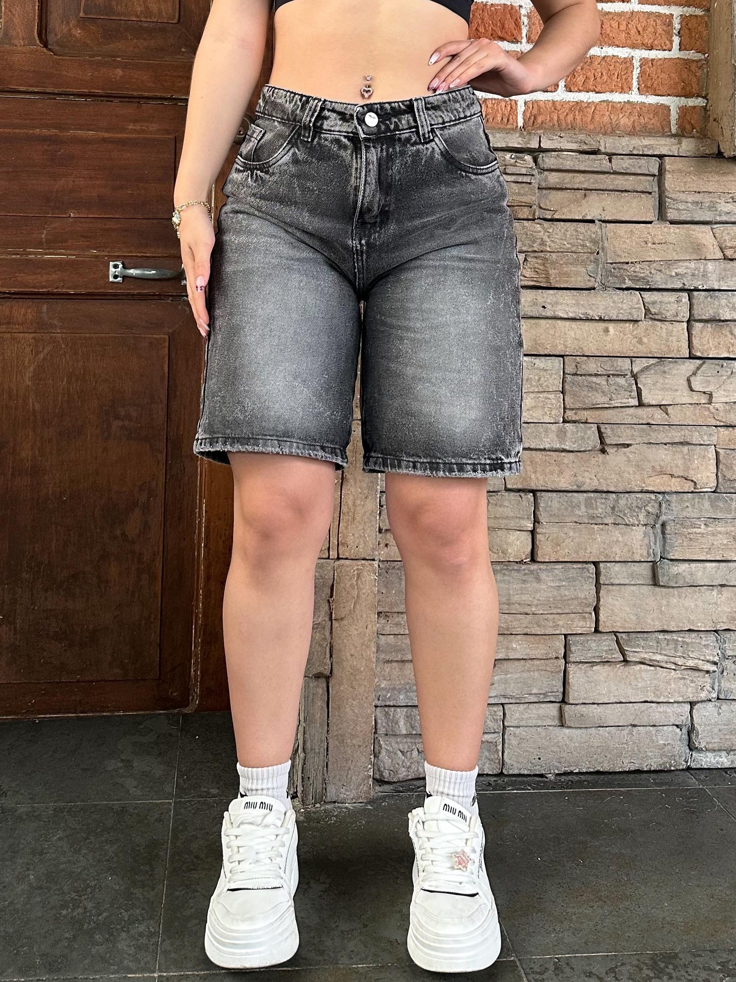 Jort mujer tono gris
