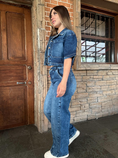 Set wide leg+ camisa clásica