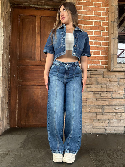 Set wide leg+ camisa clásica