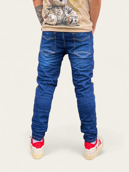 Jean slim hombre clásico tono Azul