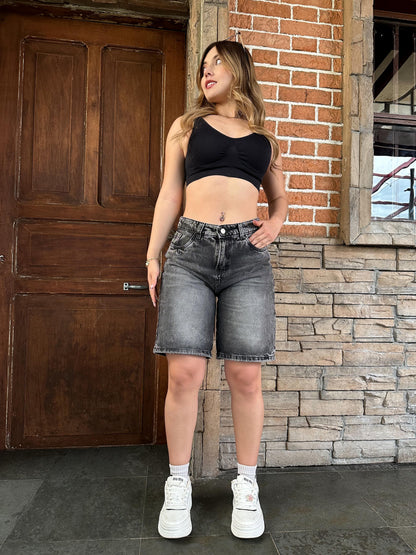 Jort mujer tono gris
